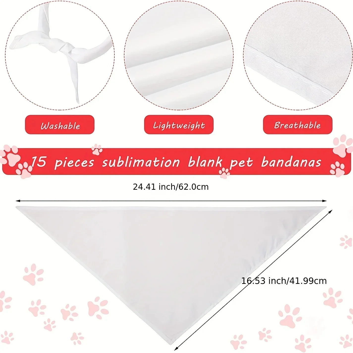 Bandane per cani bianche in po - Bandana Blank White recensione e prezzo